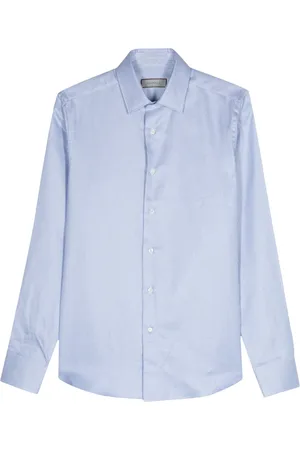 CANALI Camisa con motivo geométrico