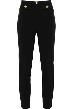 Elisabetta Franchi Pantalones rectos con logo