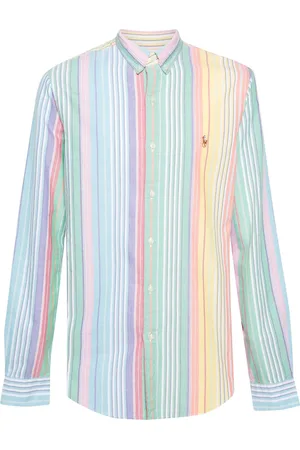 Ralph Lauren Camisa con motivo de rayas y logo bordado