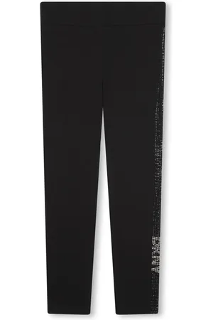 DKNY Leggins stretch con franja del logo