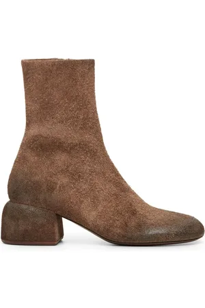 MARSÈLL Botines de gamuza con puntera redonda
