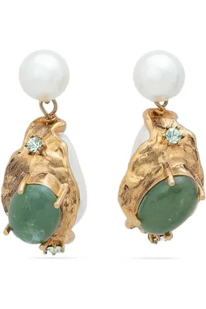 Marni Aretes con detalles de cristal