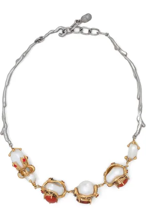 Marni Collar de perlas con detalles