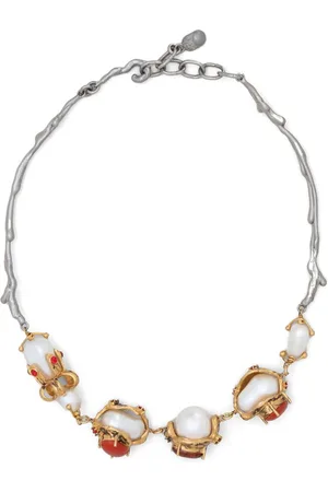 Marni Collar de perlas con detalles