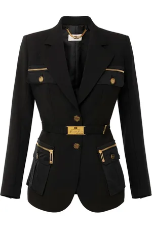 Elisabetta Franchi Blazer utility con bolsillos