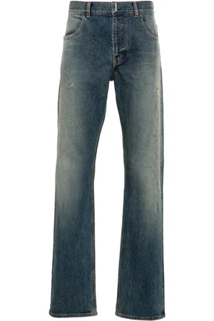 Givenchy Jeans rectos con placa del logo