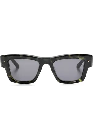 VALENTINO GARAVANI Lentes de sol con armazón cuadrada estilo carey