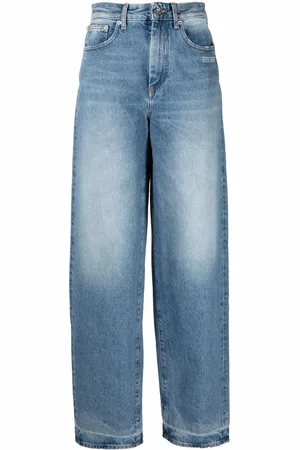 OFF-WHITE Jeans anchos con tiro alto