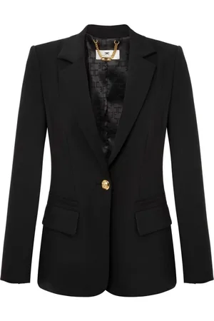 Elisabetta Franchi Blazer slim con solapas de muesca