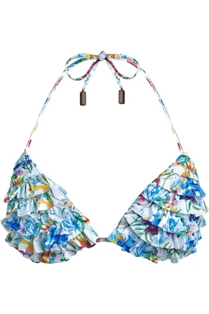 Vilebrequin Top de bikini con motivo Happy Flowers
