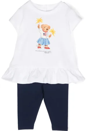 Ralph Lauren Conjunto de leggins con motivo Polo Bear