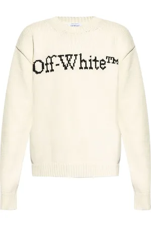 OFF-WHITE Suéter con logo en intarsia