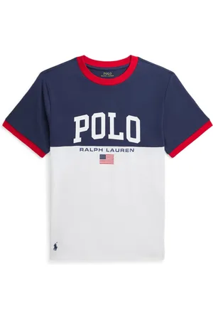 Ralph Lauren Playera con diseño de dos tonos y logo estampado