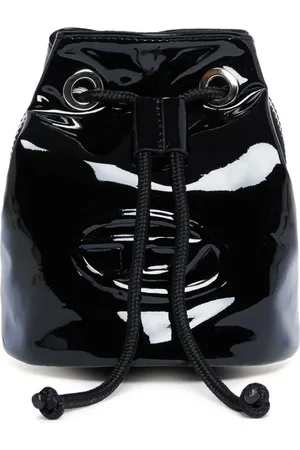 Diesel Bolsa bucket con cordones y logo en relieve