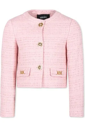 VERSACE Blazer de tweed con botones