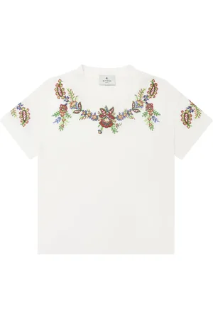 Etro Playera con bordado floral