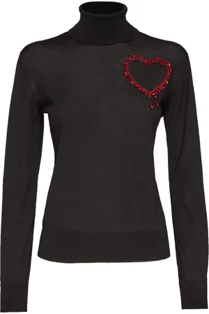 Dsquared2 Suéter con motivo de corazón y cuello de tortuga