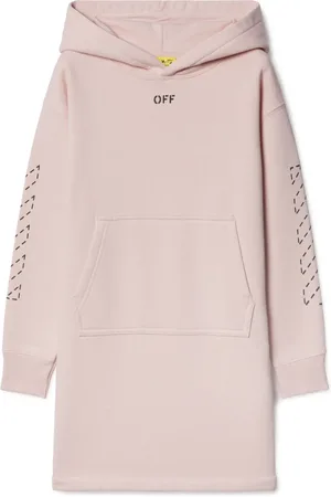 OFF-WHITE Vestido estilo hoodie Arrow Stitched