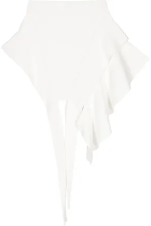 MUGLER Falda corta tejida co diseño asimétrico