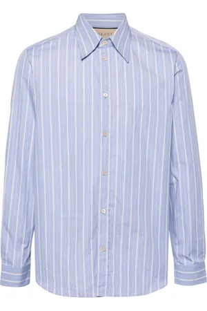 Gucci Camisa con rayas estampadas