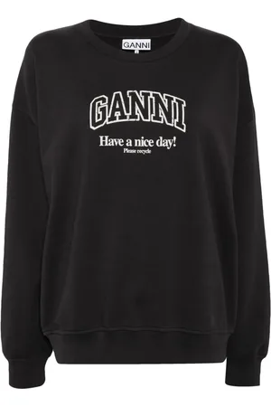 Ganni Sudadera con logo estampado