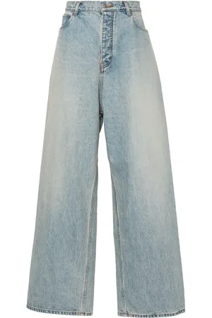 Balenciaga Jeans anchos con parche del logo