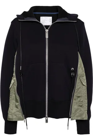 SACAI Hoodie Sponge Sweat con cierre