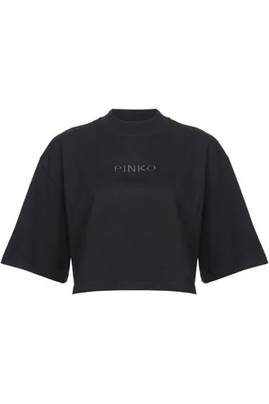 Pinko Playera corta con logo bordado