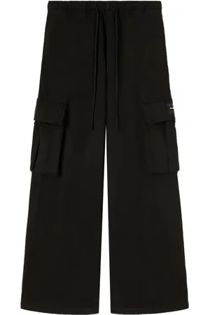 Palm Angels Pantalones cargo con diseño ancho