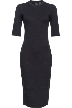 Pinko Vestido tejido con logo en relieve