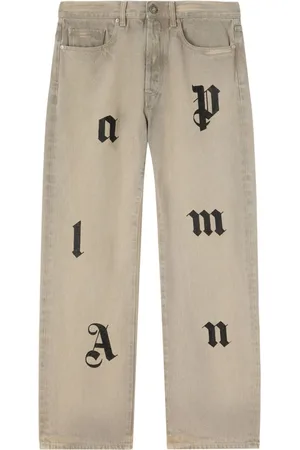 Palm Angels Jeans holgados con parche del logo