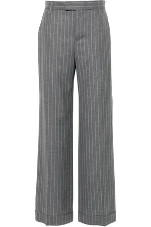 Brunello Cucinelli Pantalones de vestir con rayas estampadas