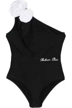 Balmain Traje de baño con aplique floral