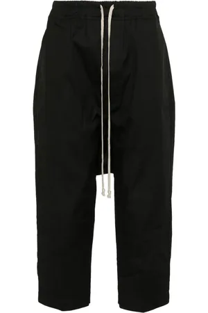 Rick Owens Pantalones tapered drop crotch