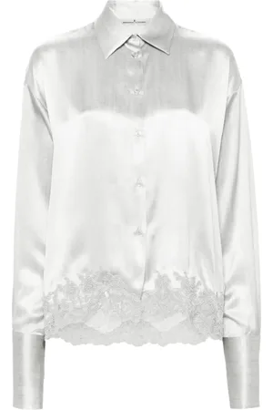 ERMANNO SCERVINO Camisa de seda con encaje