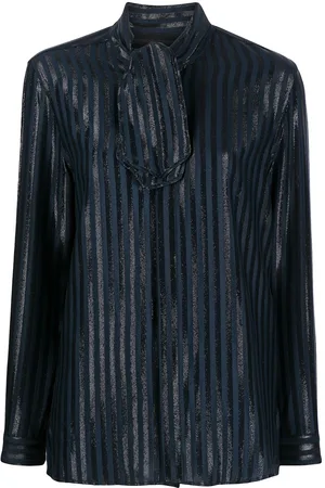 Saint Laurent Camisa con lazo en el cuello