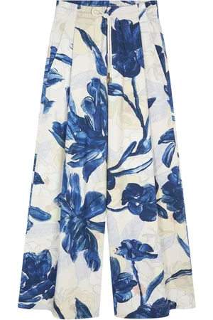 DRIES VAN NOTEN Pants con estampado floral