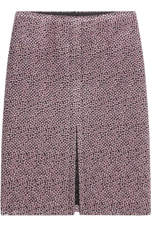 DRIES VAN NOTEN Falda midi con motivo de lunares en jacquard