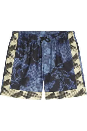 DRIES VAN NOTEN Shorts de playa con estampado floral