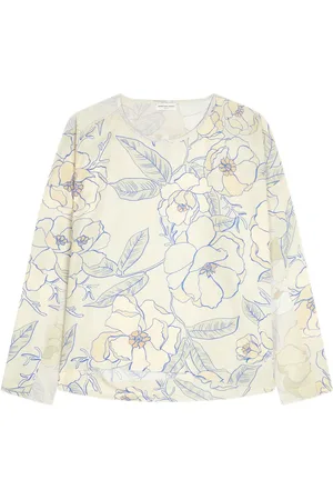 DRIES VAN NOTEN Blusa asimétrica con estampado floral