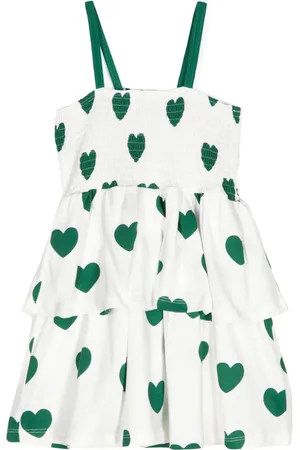 Mini Rodini Vestido con corazones estampados
