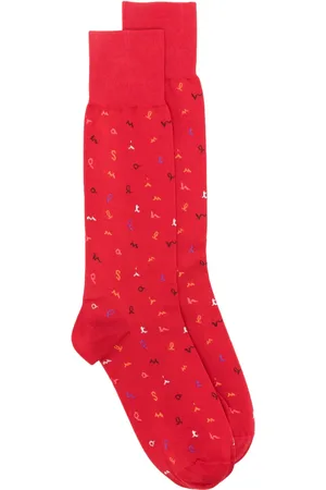 Paul Smith Calcetines de media pierna con letras en intarsia