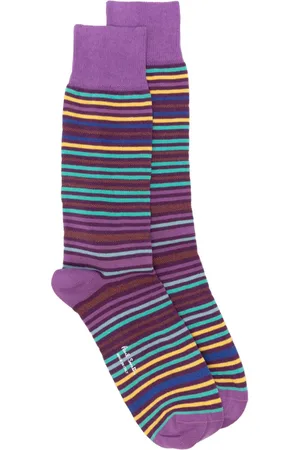 Paul Smith Calcetines de media pierna con detalle de rayas