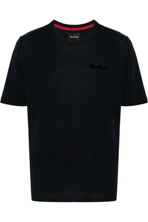 Kiton Playera con logo afelpado