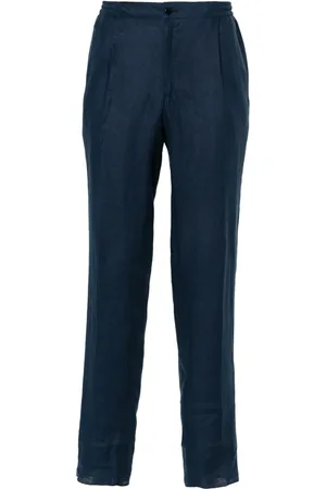 Kiton Pantalones tapered con bolsillos