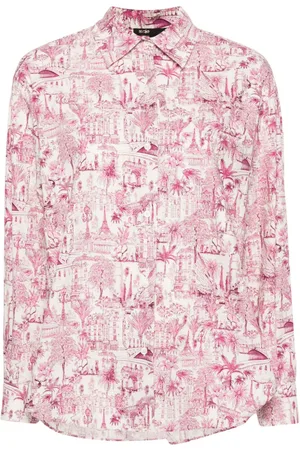 Maje Camisa oversize con estampado Paris