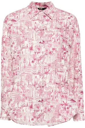Maje Camisa oversize con estampado Paris