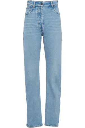Prada Jeans rectos con tiro alto