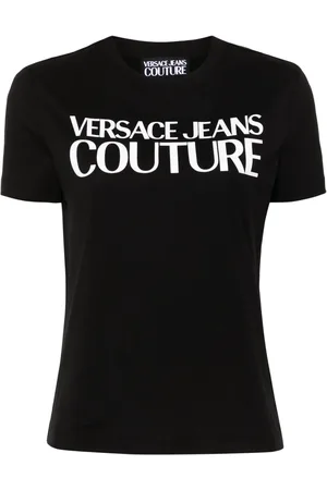 VERSACE Playera con logo de goma