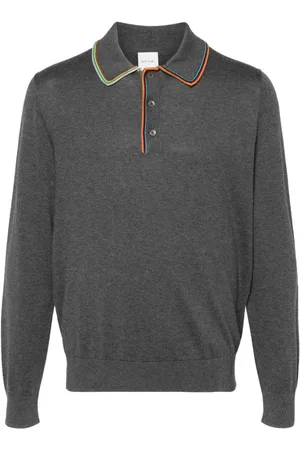 Paul Smith Playera tipo polo con ribete de rayas